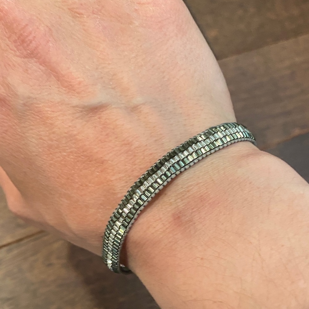 Stella & Dot Farren Pulley Bracelet Silver Bracelet - Picture 2 of 6